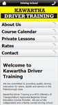 Mobile Screenshot of kawarthadrivertraining.com